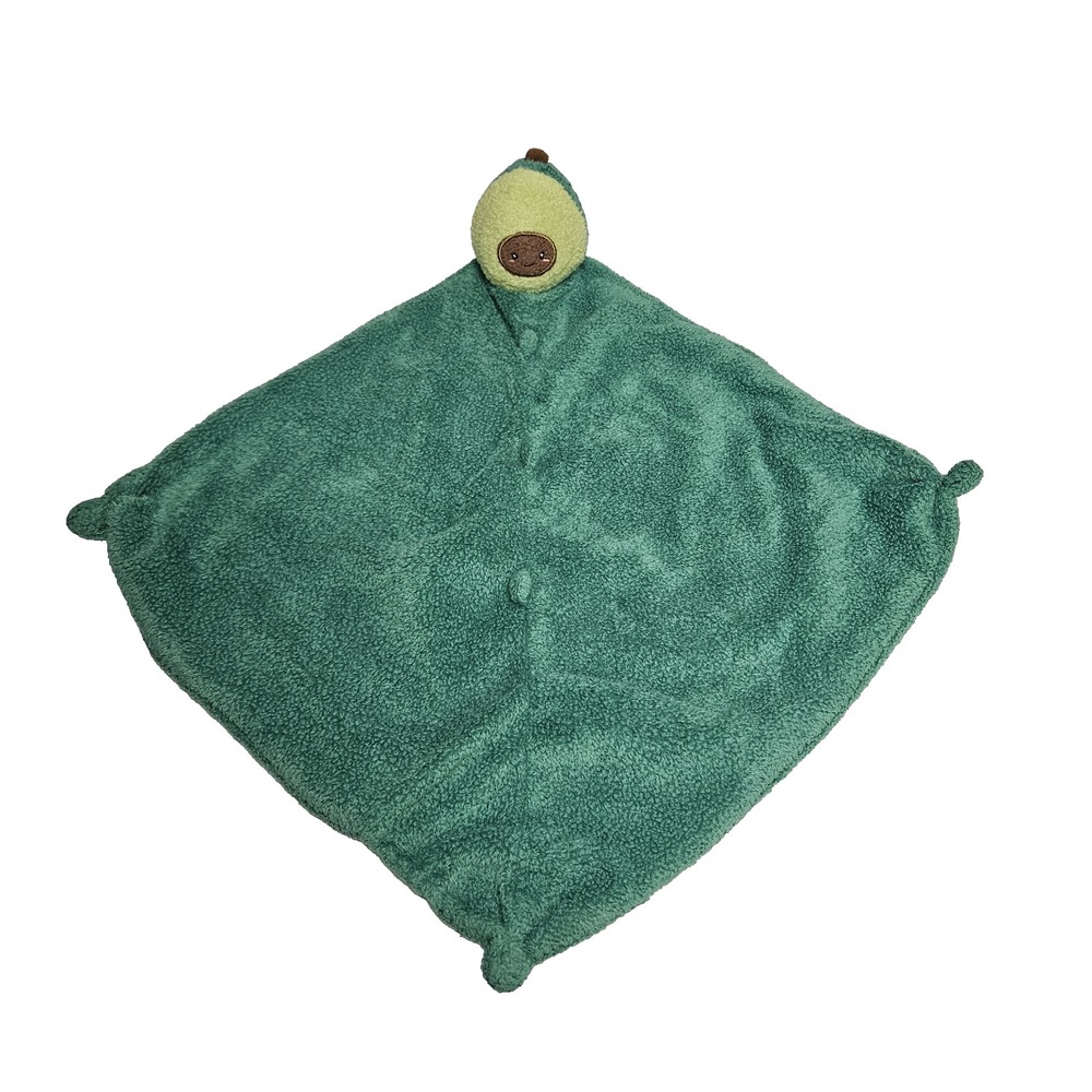 Angel Dear Avocado Lovey Green Baby Security Blanket 13x13 Inch Soft Plush